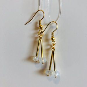 MOONSTONE CRYSTAL PENDANT EARRING